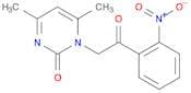 2(1H)-Pyrimidinone, 4,6-dimethyl-1-[2-(nitrophenyl)-2-oxoethyl]-
