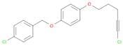 Benzene, 1-chloro-4-[[4-[(5-chloro-4-pentynyl)oxy]phenoxy]methyl]-