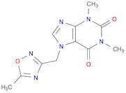 1,3-dimethyl-7-[(5-methyl-1,2,4-oxadiazol-3-yl)methyl]-2,3,6,7-tetrahydro-1H-purine-2,6-dione
