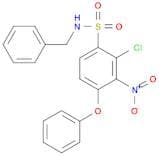 Benzenesulfonamide, 2-chloro-3-nitro-4-phenoxy-N-(phenylmethyl)-