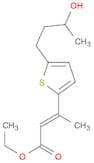2-Butenoic acid, 3-[5-(3-hydroxybutyl)-2-thienyl]-, ethyl ester, (E)-