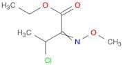 Butanoic acid, 3-chloro-2-(methoxyimino)-, ethyl ester