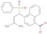 Naphthalene, 1-[3-methyl-1-(phenylsulfonyl)-2-butenyl]-4-nitro-