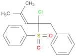 Benzene, [[1-chloro-3-methyl-1-(phenylmethyl)-2-butenyl]sulfonyl]-