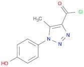 1H-1,2,3-Triazole-4-carbonyl chloride, 1-(4-hydroxyphenyl)-5-methyl-