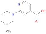 2-(3-methylpiperidin-1-yl)pyridine-4-carboxylic acid