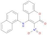 2H-1-Benzopyran-2-one, 4-(1-naphthalenylamino)-3-nitro-
