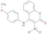 2H-1-Benzopyran-2-one, 4-[(4-methoxyphenyl)amino]-3-nitro-