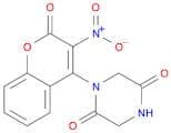 2,5-Piperazinedione, 1-(3-nitro-2-oxo-2H-1-benzopyran-4-yl)-