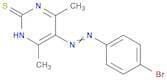 2(1H)-Pyrimidinethione, 5-[(4-bromophenyl)azo]-4,6-dimethyl-