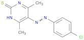 2(1H)-Pyrimidinethione, 5-[(4-chlorophenyl)azo]-4,6-dimethyl-