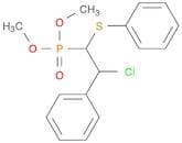 Phosphonic acid, [2-chloro-2-phenyl-1-(phenylthio)ethyl]-, dimethyl ester