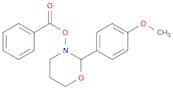 2H-1,3-Oxazine, 3-(benzoyloxy)tetrahydro-2-(4-methoxyphenyl)-