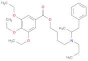 Benzoic acid,3,4,5-triethoxy-, 4-[(1-methyl-2-phenylethyl)propylamino]butyl ester,hydrochloride (1…