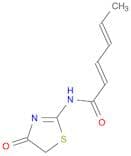 2,4-Hexadienamide, N-(4,5-dihydro-4-oxo-2-thiazolyl)-, (E,E)-