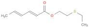 2,4-Hexadienoic acid, 2-(ethylthio)ethyl ester, (E,E)-