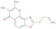 6H-Pyrano[2,3-e]benzoxazol-6-one, 7,8-dimethyl-2-(2-propenylthio)-