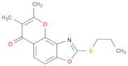 6H-Pyrano[2,3-e]benzoxazol-6-one, 7,8-dimethyl-2-(propylthio)-