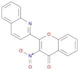 4H-1-Benzopyran-4-one, 3-nitro-2-(2-quinolinyl)-