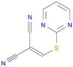 Propanedinitrile, [(2-pyrimidinylthio)methylene]-