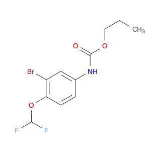 Carbamic acid, [3-bromo-4-(difluoromethoxy)phenyl]-, propyl ester