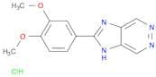 1H-Imidazo[4,5-d]pyridazine, 2-(3,4-dimethoxyphenyl)-, hydrochloride