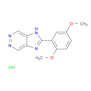 1H-Imidazo[4,5-d]pyridazine, 2-(2,5-dimethoxyphenyl)-, hydrochloride