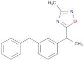 1,2,4-Oxadiazole, 3-methyl-5-[1-[3-(phenylmethyl)phenyl]ethyl]-
