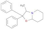 5H-Oxazolo[3,2-a]pyridine, hexahydro-3-methyl-2,2-diphenyl-