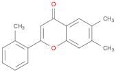 4H-1-Benzopyran-4-one, 6,7-dimethyl-2-(2-methylphenyl)-
