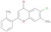 4H-1-Benzopyran-4-one, 6-chloro-7-methyl-2-(2-methylphenyl)-