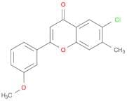 4H-1-Benzopyran-4-one, 6-chloro-2-(3-methoxyphenyl)-7-methyl-