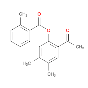Benzoic acid, 2-methyl-, 2-acetyl-4,5-dimethylphenyl ester