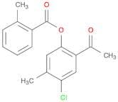 Benzoic acid, 2-methyl-, 2-acetyl-4-chloro-5-methylphenyl ester