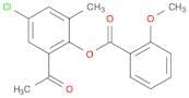 Benzoic acid, 2-methoxy-, 2-acetyl-4-chloro-6-methylphenyl ester
