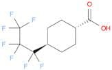 Cyclohexanecarboxylic acid, 4-(heptafluoropropyl)-, trans-