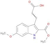 3-(6-Methoxy-2-(methoxycarbonyl)-1H-indol-3-yl)acrylic acid