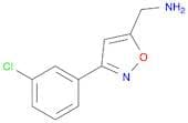 1-[3-(3-chlorophenyl)-5-isoxazolyl]methanamine
