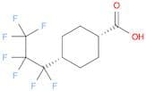 Cyclohexanecarboxylic acid, 4-(heptafluoropropyl)-, cis-