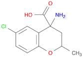 2H-1-Benzopyran-4-carboxylicacid, 4-amino-6-chloro-3,4-dihydro-2-methyl-