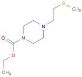 1-Piperazinecarboxylic acid, 4-[2-(methylthio)ethyl]-, ethyl ester