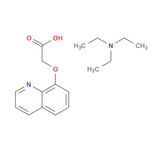 Acetic acid, (8-quinolinyloxy)-, compd. with N,N-diethylethanamine (1:1)