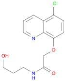 Acetamide, 2-[(5-chloro-8-quinolinyl)oxy]-N-(3-hydroxypropyl)-