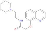 Acetamide, N-[2-(1-piperidinyl)ethyl]-2-(8-quinolinyloxy)-