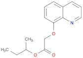 Acetic acid, (8-quinolinyloxy)-, 1-methylpropyl ester