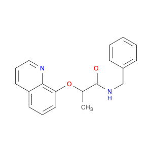 Propanamide, N-(phenylmethyl)-2-(8-quinolinyloxy)-