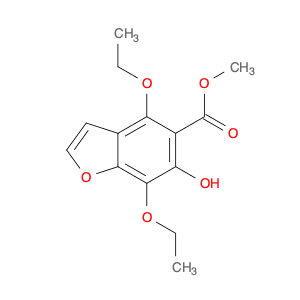 5-Benzofurancarboxylic acid, 4,7-diethoxy-6-hydroxy-, methyl ester