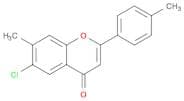 4H-1-Benzopyran-4-one, 6-chloro-7-methyl-2-(4-methylphenyl)-