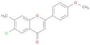 4H-1-Benzopyran-4-one, 6-chloro-2-(4-methoxyphenyl)-7-methyl-
