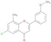 4H-1-Benzopyran-4-one, 6-chloro-2-(3-methoxyphenyl)-8-methyl-